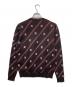 FENDI (フェンディ) ジャガードクルーネックニット ブラウン サイズ:48：19000円
