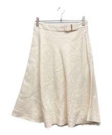 Salvatore Ferragamo（サルヴァトーレ フェラガモ）の古着「ヴァラスカート」｜ホワイト