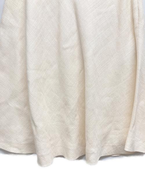 Salvatore Ferragamo（サルヴァトーレ フェラガモ）Salvatore Ferragamo (サルヴァトーレ フェラガモ) ヴァラスカート ホワイト サイズ:Mの古着・服飾アイテム