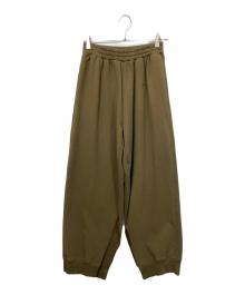 MM6 Maison Margiela（エムエムシックスメゾンマルジェラ）の古着「スリット スウェット ワイド パンツ」｜グリーン