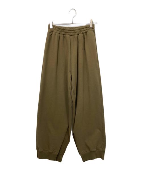 MM6 Maison Margiela（エムエムシックスメゾンマルジェラ）MM6 Maison Margiela (エムエムシックスメゾンマルジェラ) スリット スウェット ワイド パンツ グリーン サイズ:Sの古着・服飾アイテム