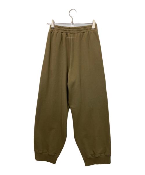 MM6 Maison Margiela（エムエムシックスメゾンマルジェラ）MM6 Maison Margiela (エムエムシックスメゾンマルジェラ) スリット スウェット ワイド パンツ グリーン サイズ:Sの古着・服飾アイテム