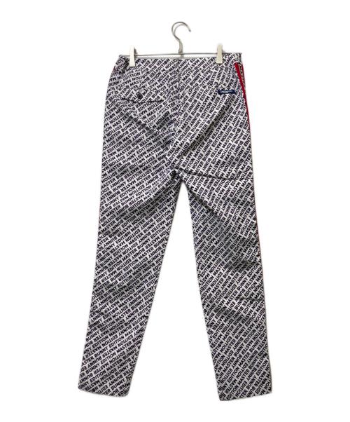 MASTER BUNNY EDITION（マスターバニーエディション）MASTER BUNNY EDITION (マスターバニーエディション) ロゴ総柄パンツ ホワイト サイズ:Sの古着・服飾アイテム