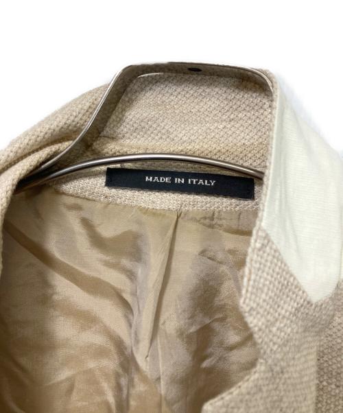 TAGLIATORE（タリアトーレ）TAGLIATORE (タリアトーレ) リネン混テーラードジャケット ベージュ サイズ:46の古着・服飾アイテム