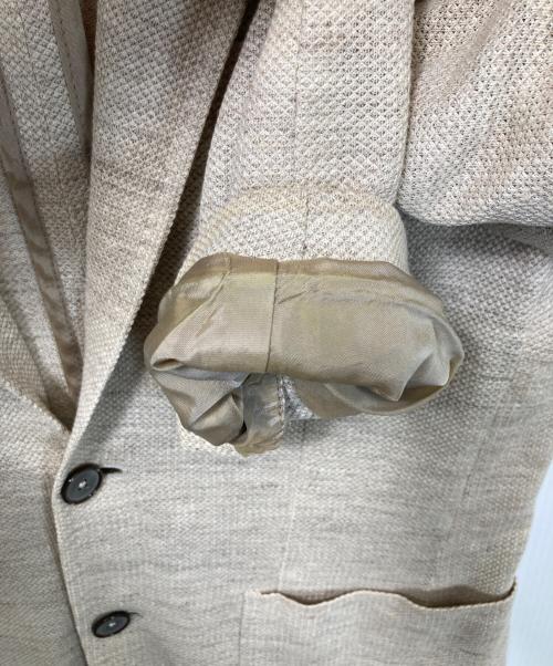 TAGLIATORE（タリアトーレ）TAGLIATORE (タリアトーレ) リネン混テーラードジャケット ベージュ サイズ:46の古着・服飾アイテム