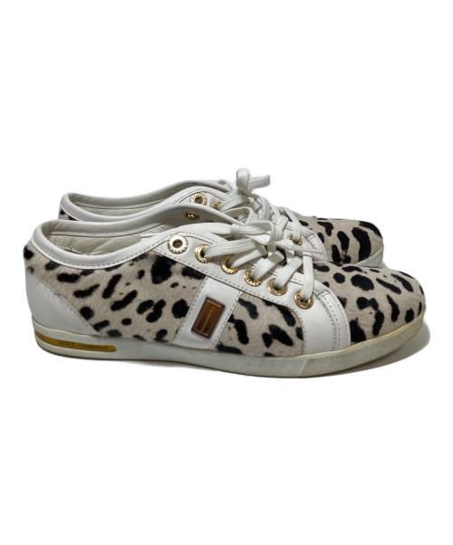 DOLCE & GABBANA（ドルチェ＆ガッバーナ）DOLCE & GABBANA (ドルチェ＆ガッバーナ) ハラコスニーカー ホワイト サイズ:36.5の古着・服飾アイテム