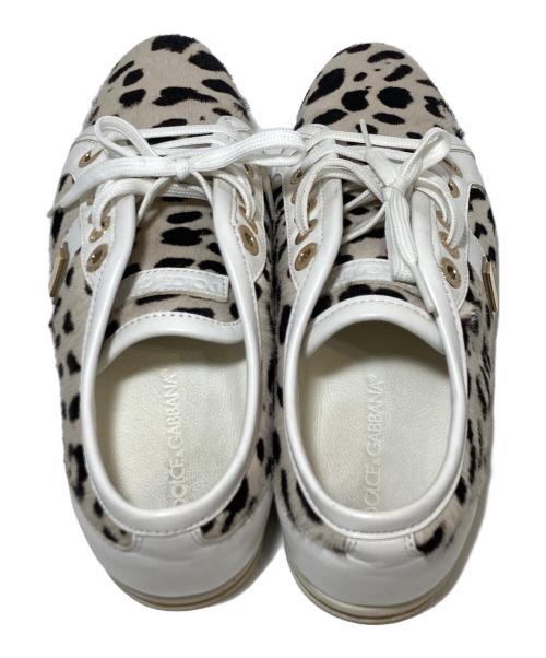 DOLCE & GABBANA（ドルチェ＆ガッバーナ）DOLCE & GABBANA (ドルチェ＆ガッバーナ) ハラコスニーカー ホワイト サイズ:36.5の古着・服飾アイテム
