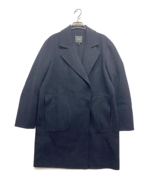 theory（セオリー）theory (セオリー) カシミヤ混コート ネイビー サイズ:Sの古着・服飾アイテム