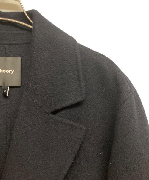 theory（セオリー）theory (セオリー) カシミヤ混コート ネイビー サイズ:Sの古着・服飾アイテム