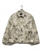ETROエトロ）の古着「花柄プリント デニムジャケット」｜ベージュ