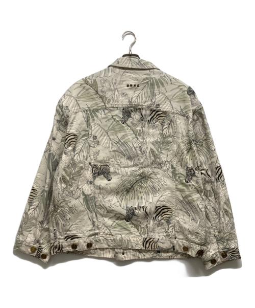 ETRO（エトロ）ETRO (エトロ) 花柄プリント デニムジャケット ベージュ サイズ:XXLの古着・服飾アイテム