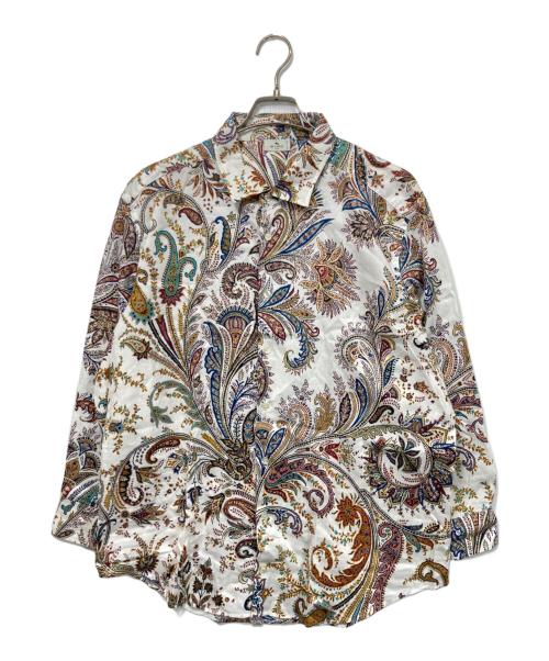 ETRO（エトロ）ETRO (エトロ) ペイズリー柄シャツ ブラウン サイズ:48の古着・服飾アイテム