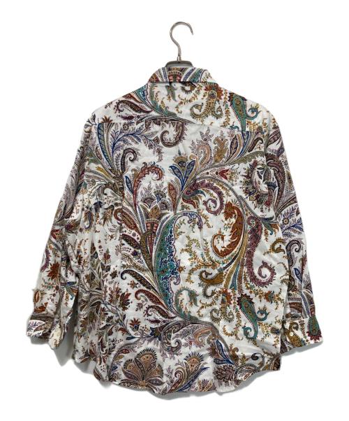 ETRO（エトロ）ETRO (エトロ) ペイズリー柄シャツ ブラウン サイズ:48の古着・服飾アイテム