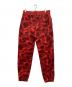 A BATHING APE (ア ベイシング エイプ) Color Camo Sweat Pant レッド サイズ:XL：12000円