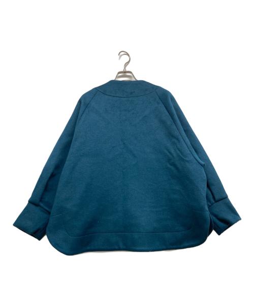 TSUHARU by samansa Mos2（ツハル バイ サマンサモスモス）TSUHARU by Samansa Mos2 (ツハル バイ サマンサモスモス) ボトルネックショートコート ブルー サイズ:FREEの古着・服飾アイテム