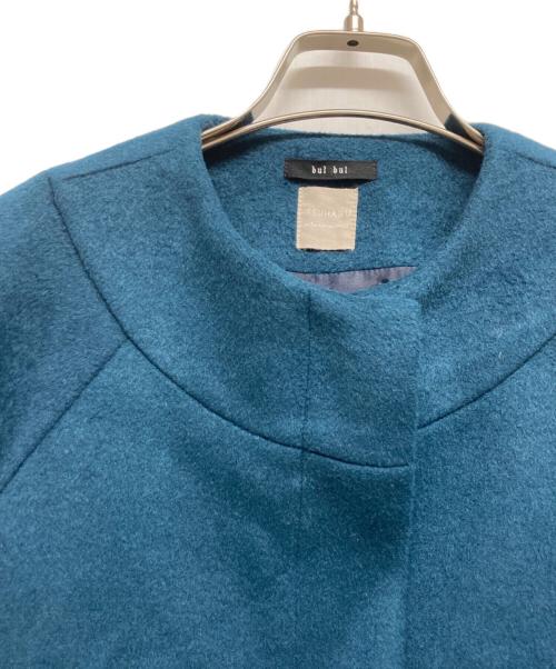 TSUHARU by samansa Mos2（ツハル バイ サマンサモスモス）TSUHARU by Samansa Mos2 (ツハル バイ サマンサモスモス) ボトルネックショートコート ブルー サイズ:FREEの古着・服飾アイテム