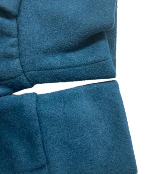 TSUHARU by samansa Mos2（ツハル バイ サマンサモスモス）TSUHARU by Samansa Mos2 (ツハル バイ サマンサモスモス) ボトルネックショートコート ブルー サイズ:FREEの古着・服飾アイテム