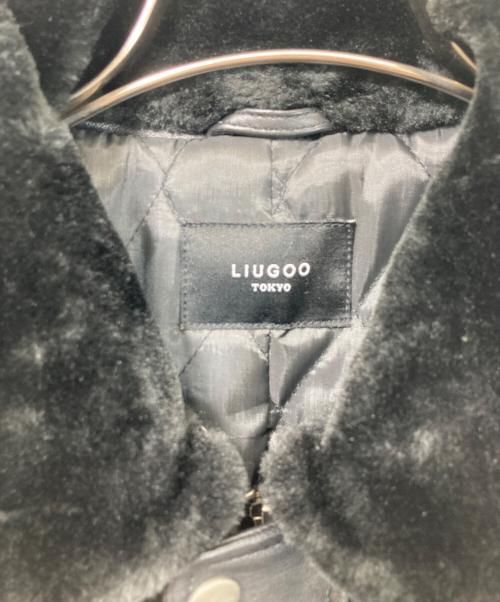 LIUGOO TOKYO（リューグー トーキョー）LIUGOO TOKYO (リューグー トーキョー) レザージャケット ブラック サイズ:LLの古着・服飾アイテム
