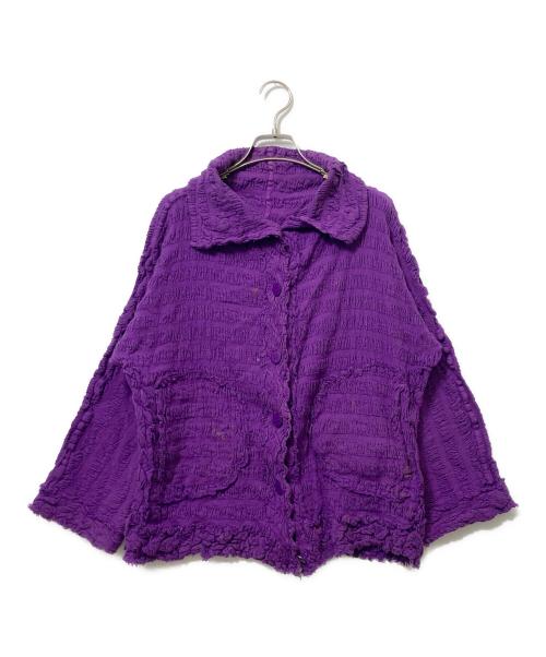 me ISSEY MIYAKE（ミーイッセイ ミヤケ）me ISSEY MIYAKE (ミーイッセイ ミヤケ) ジャケット パープル サイズ:記載なしの古着・服飾アイテム