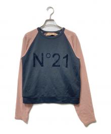 N°21（ヌメロヴェントゥーノ）の古着「袖切替ロゴスウェット」｜ピンク