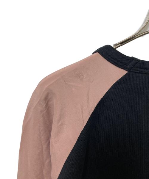 N°21（ヌメロヴェントゥーノ）N°21 (ヌメロヴェントゥーノ) 袖切替ロゴスウェット ピンク サイズ:Sの古着・服飾アイテム