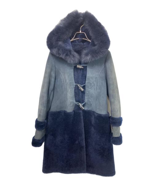 GRACE CONTINENTAL（（グレースコンチネンタル）GRACE CONTINENTAL (（グレースコンチネンタル) ムートンコート ネイビー サイズ:36の古着・服飾アイテム