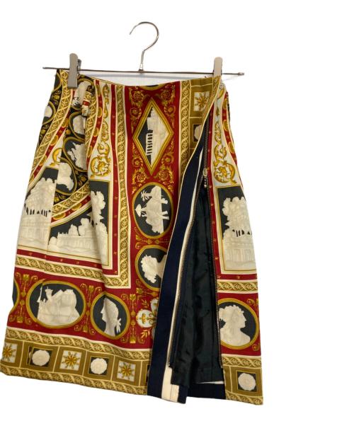 ETRO（エトロ）ETRO (エトロ) 総柄ミニスカート イエロー サイズ:38の古着・服飾アイテム