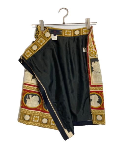 ETRO（エトロ）ETRO (エトロ) 総柄ミニスカート イエロー サイズ:38の古着・服飾アイテム