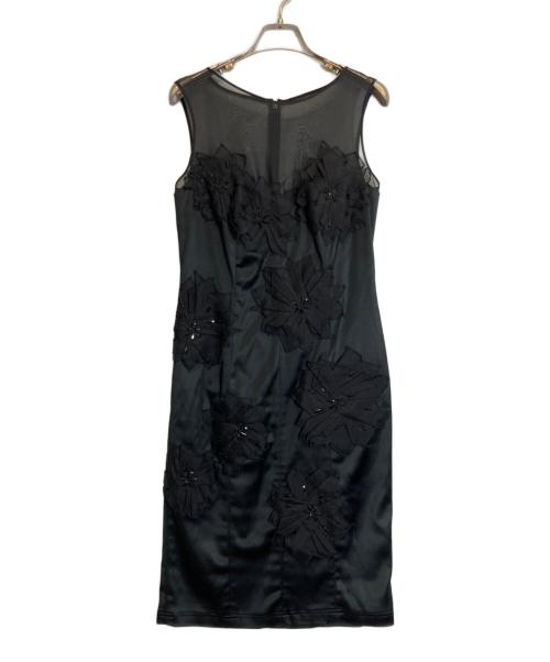 TADASHI SHOJI（タダシ ショージ）TADASHI SHOJI (タダシ ショージ) ビジューデザインワンピース ブラック サイズ:Sの古着・服飾アイテム