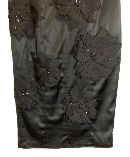 TADASHI SHOJI（タダシ ショージ）TADASHI SHOJI (タダシ ショージ) ビジューデザインワンピース ブラック サイズ:Sの古着・服飾アイテム