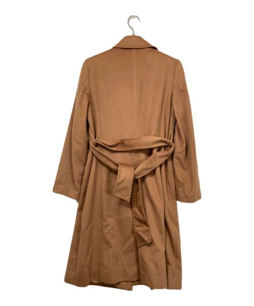 icB（アイシービー）icB (アイシービー) アンゴラ カシミヤコート ブラウン サイズ:9の古着・服飾アイテム