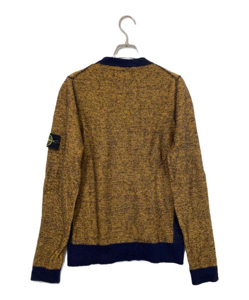 STONE ISLAND（ストーンアイランド）STONE ISLAND (ストーンアイランド) インサイドアウトデザインニット イエロー サイズ:Mの古着・服飾アイテム