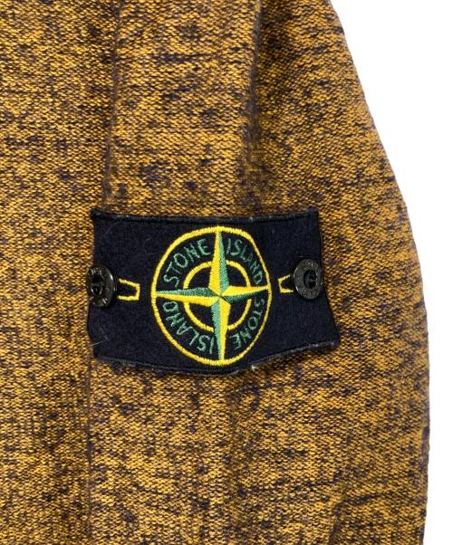 STONE ISLAND（ストーンアイランド）STONE ISLAND (ストーンアイランド) インサイドアウトデザインニット イエロー サイズ:Mの古着・服飾アイテム