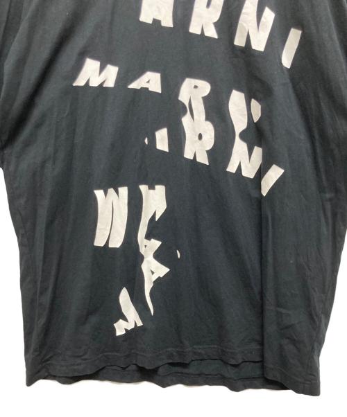 MARNI（マルニ）MARNI (マルニ) スキャンロゴプリントカットソー ブラック サイズ:48の古着・服飾アイテム