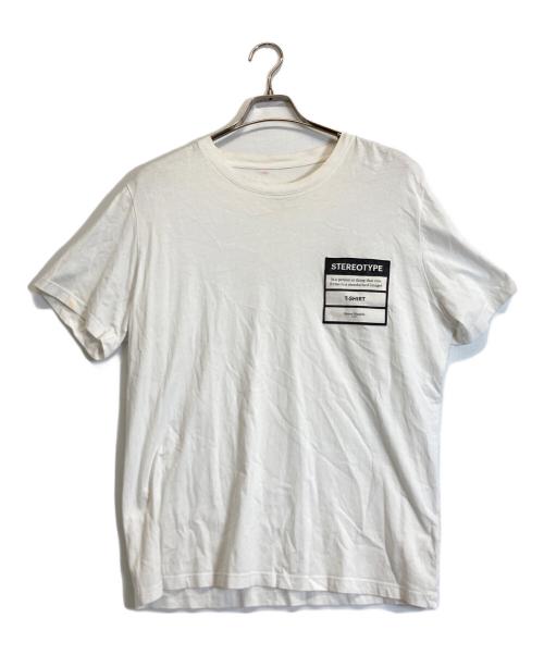 Maison Margiela（メゾンマルジェラ）Maison Margiela (メゾンマルジェラ) ステレオタイプＴシャツ ホワイト サイズ:52の古着・服飾アイテム