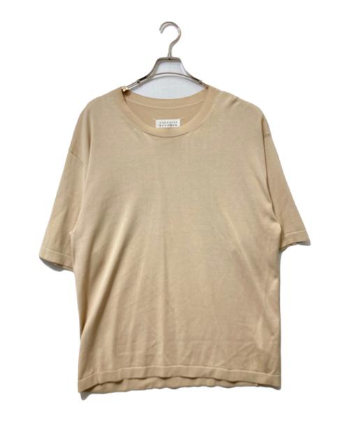 Maison Margiela（メゾンマルジェラ）Maison Margiela (メゾンマルジェラ) 半袖ニット ベージュ サイズ:Mの古着・服飾アイテム