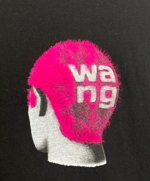 ALEXANDER WANG（アレキサンダー・ワン）ALEXANDER WANG (アレキサンダー・ワン) バックヘアロゴＴシャツ ブラック サイズ:Lの古着・服飾アイテム
