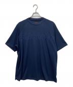 BRIEFINGブリーフィング）の古着「モックネックＴシャツ」｜ネイビー