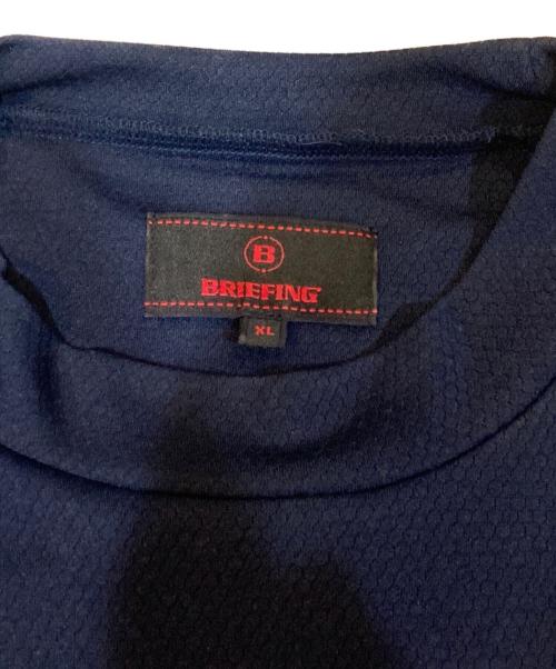 BRIEFING（ブリーフィング）BRIEFING (ブリーフィング) モックネックＴシャツ ネイビー サイズ:XLの古着・服飾アイテム