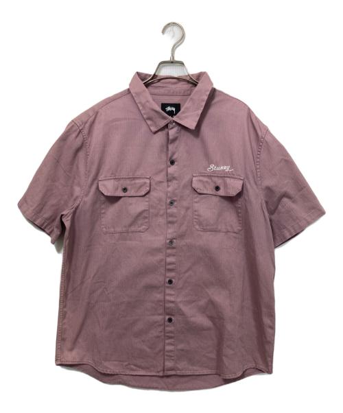stussy（ステューシー）stussy (ステューシー) シャツ パープル サイズ:Lの古着・服飾アイテム