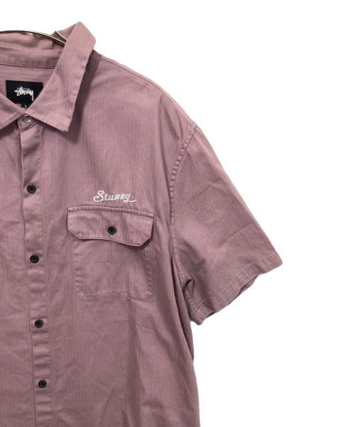 stussy（ステューシー）stussy (ステューシー) シャツ パープル サイズ:Lの古着・服飾アイテム