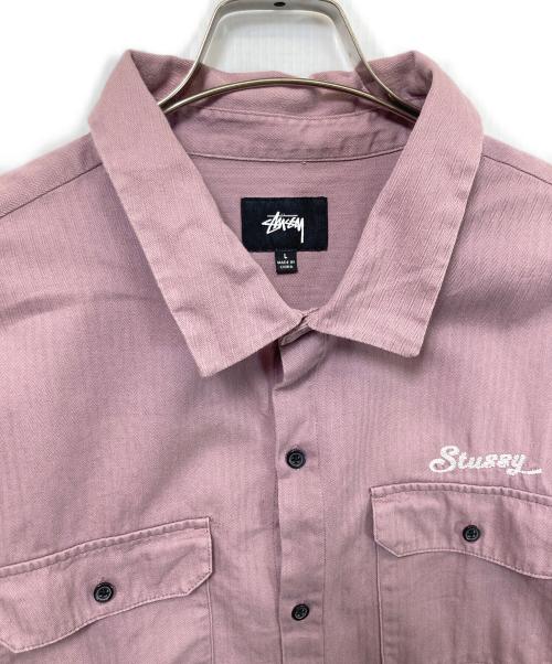 stussy（ステューシー）stussy (ステューシー) シャツ パープル サイズ:Lの古着・服飾アイテム