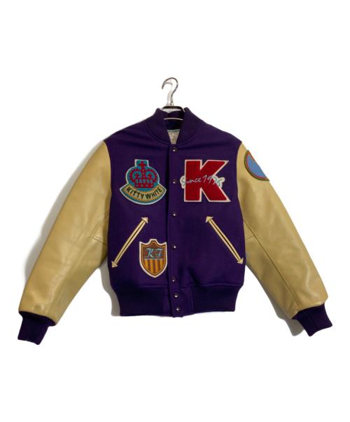 HELLO KITTY（ハローキティ）HELLO KITTY (ハローキティ) ワッペン付きスタジャン パープル サイズ:-の古着・服飾アイテム