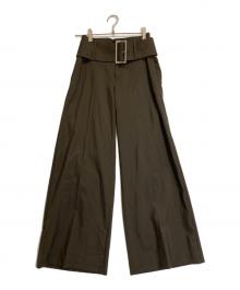 LE CIEL BLEU（ルシェルブルー）の古着「Relaxed Fit Trousers」｜グリーン
