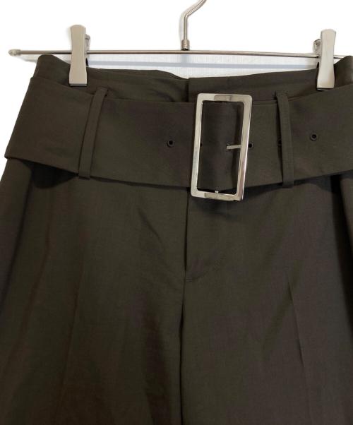 LE CIEL BLEU（ルシェルブルー）LE CIEL BLEU (ルシェルブルー) Relaxed Fit Trousers グリーン サイズ:36の古着・服飾アイテム