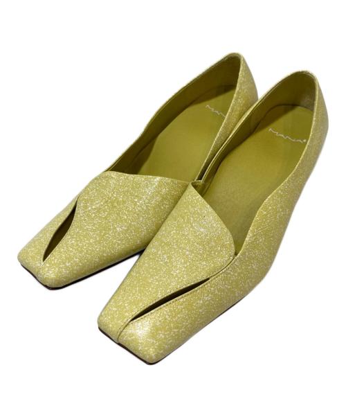 MANA（マナ）MANA (マナ) パンプス イエロー サイズ:40の古着・服飾アイテム