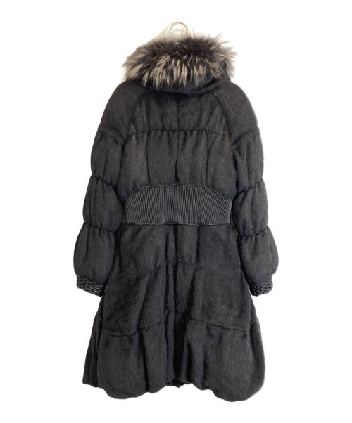 La Moda GOJI（ラ モーダ ゴジ）La Moda GOJI (ラ モーダ ゴジ) ラクーンファー付きダウンコート ブラック サイズ:11の古着・服飾アイテム