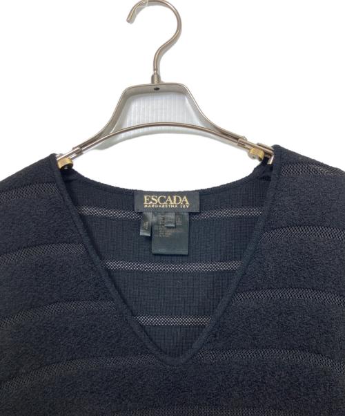 ESCADA（エスカーダ）ESCADA (エスカーダ) ニットワンピース ブラック サイズ:Mの古着・服飾アイテム