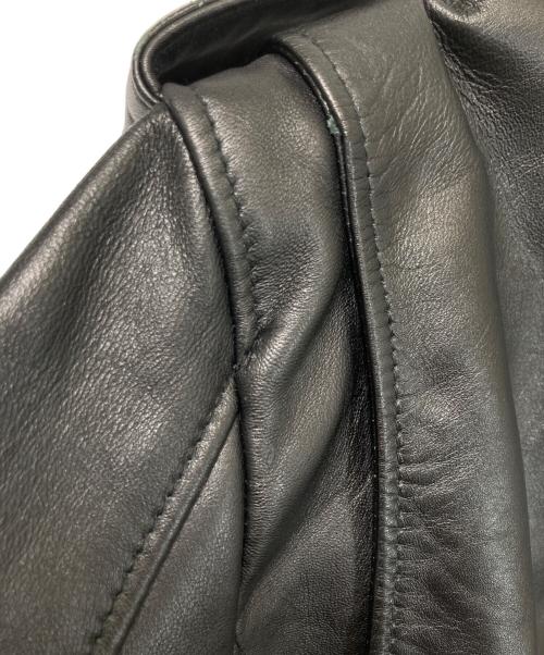 ZARA（ザラ）ZARA (ザラ) ラムレザーライダースジャケット ブラック サイズ:XLの古着・服飾アイテム