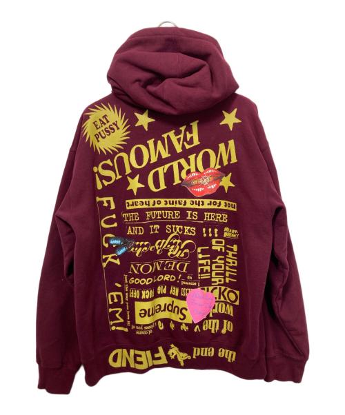 SUPREME（シュプリーム）Supreme (シュプリーム) FIEND HOODED SW レッド サイズ:Lの古着・服飾アイテム